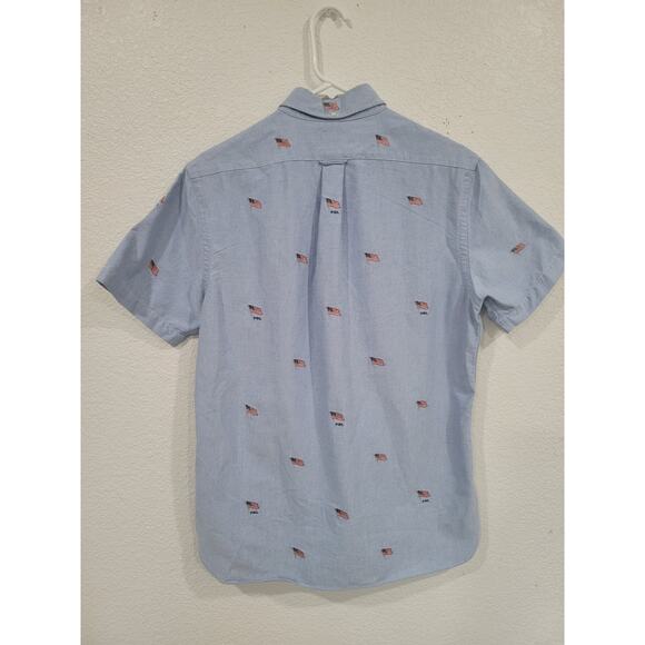 Ralph Lauren Polo Men's Patriotic Flag Button Up Shirt M 4th of July  #14 - Picture 2 of 5